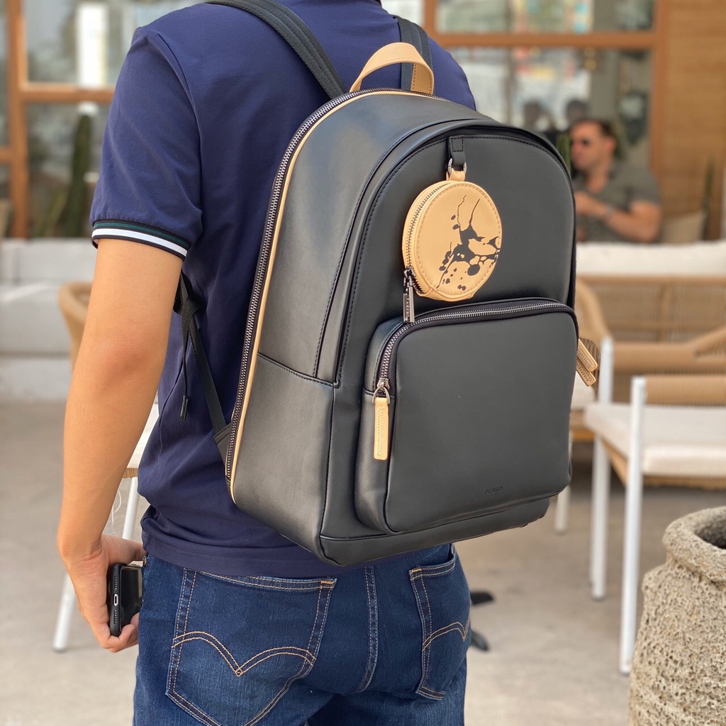 Balo Pedro trơn kèm khóa tròn pm14