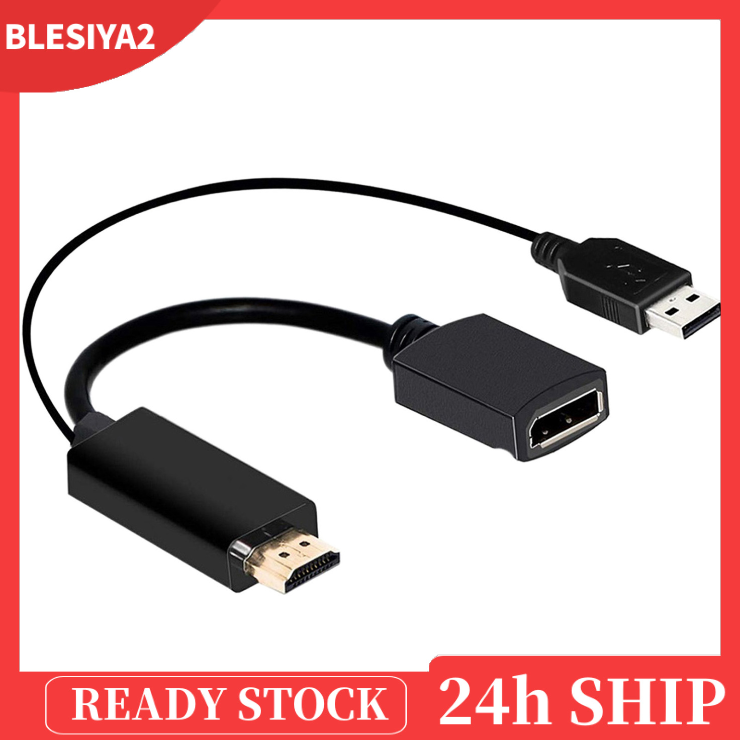 (Hàng Mới Về) Cáp Chuyển Đổi Từ Hdmi Sang Displayport 1080p 4k Đầu Cắm Usb