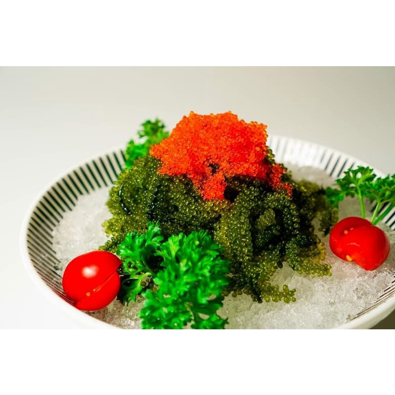 Rong nho tách nước Bảo Châu ăn salad, xốt mè rang