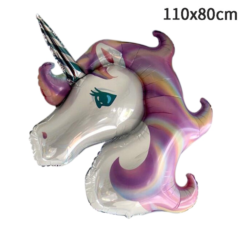 Set 5 Bong Bóng Lá Nhôm Hình Kỳ Lân Trang Trí Tiệc Sinh Nhật/Tiệc Sinh Nhật Cho Bé