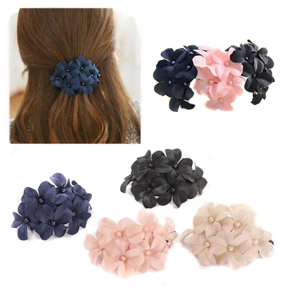 Kẹp Tóc Đính Hoa Handmade Cho Nữ