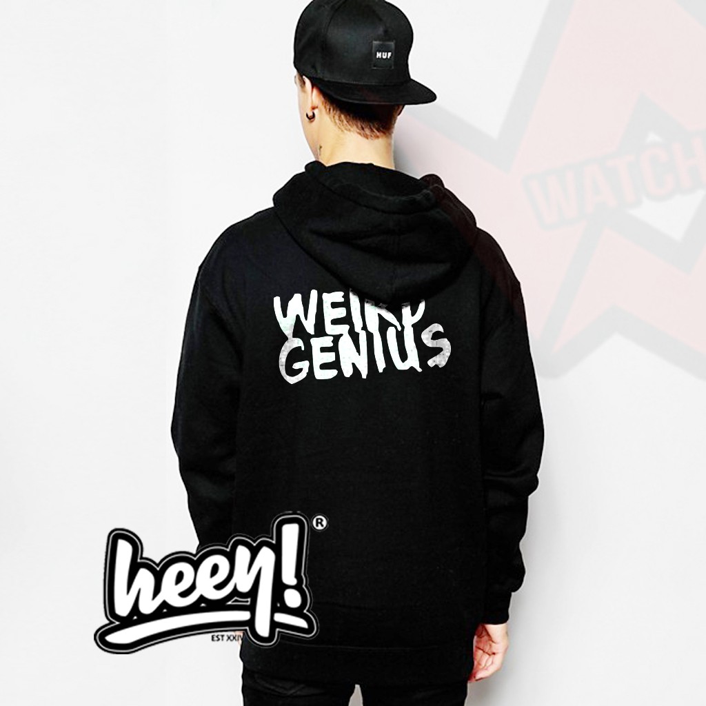 Áo Khoác Hoodie Nam In Chữ Edm Weird Genius Big Size Jumbo 2xl 3xl 4xl 5xl