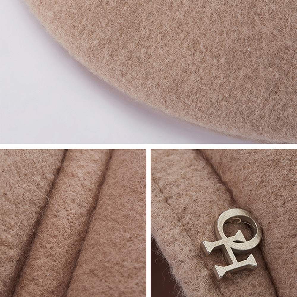 OhSunny Mũ beret vải len giữ ấm thời trang Hàn Quốc cho nữ