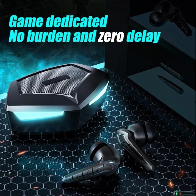 P36 Bluetooth 5.0 True Wireless Gaming Earbuds In Ear Headset black