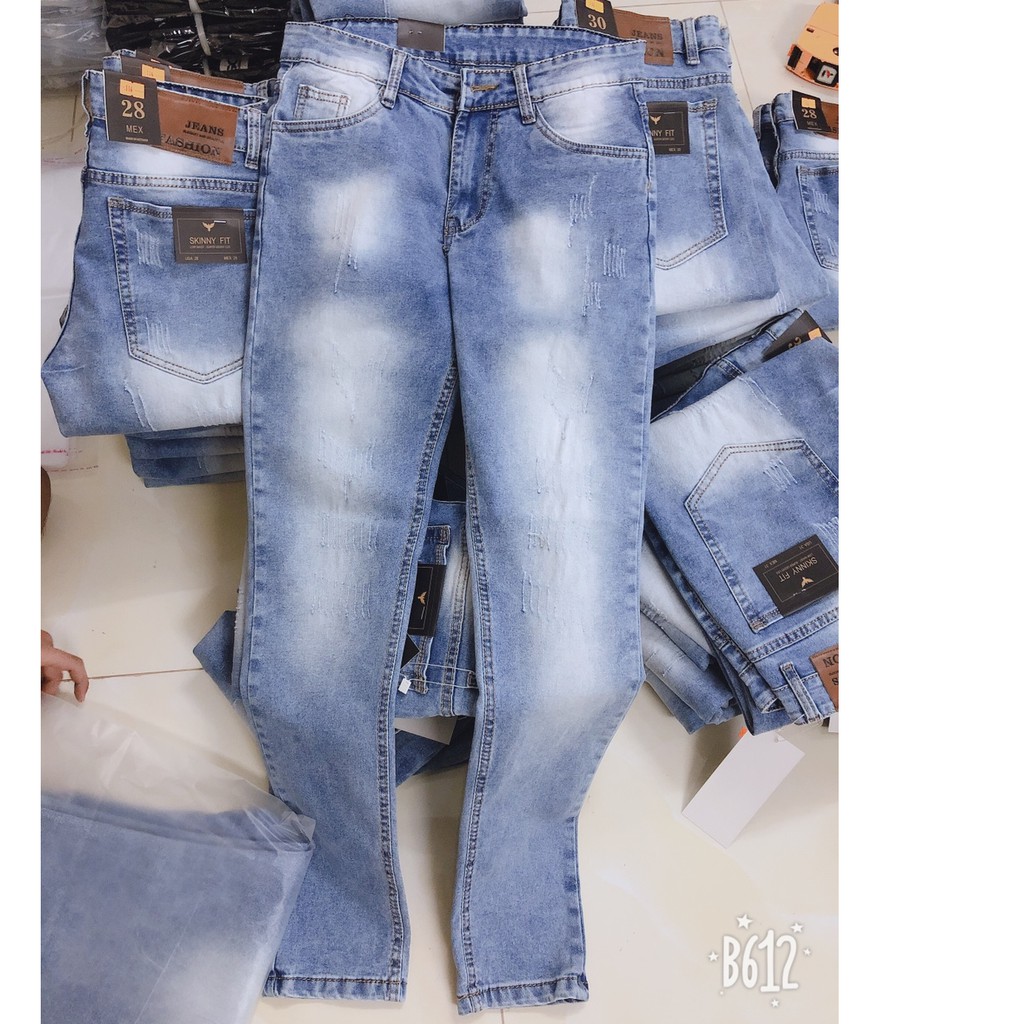 QUẦN JEAN NAM XANH NHẠT 114 POE01