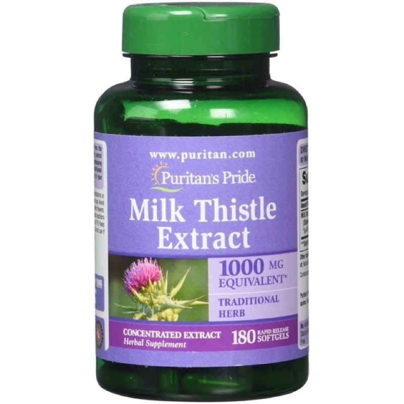 Viên Uống Milk Thistle Exctract 180 viên của Mỹ