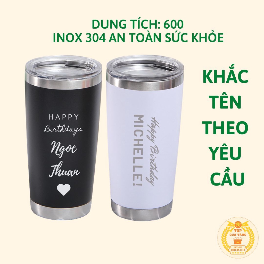 Ly giữ nhiệt Vacuum Insulated Mug 600ml TopGift LVM600