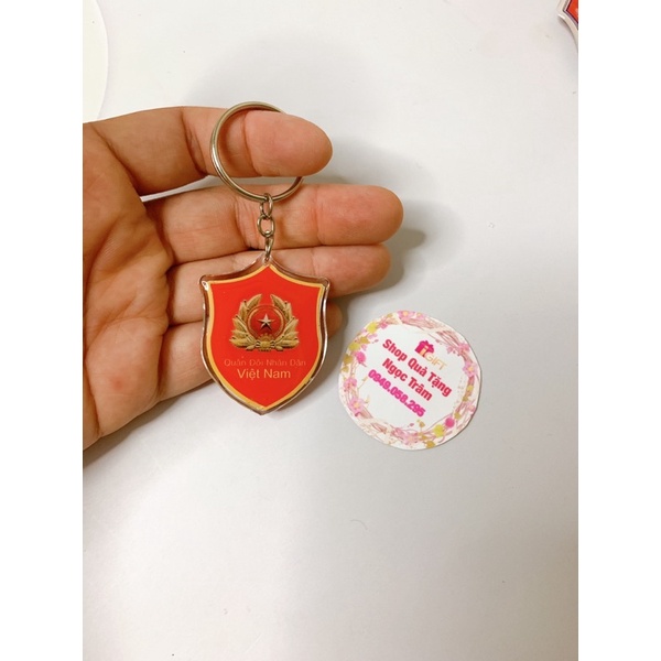 Móc khoá nhựa công an