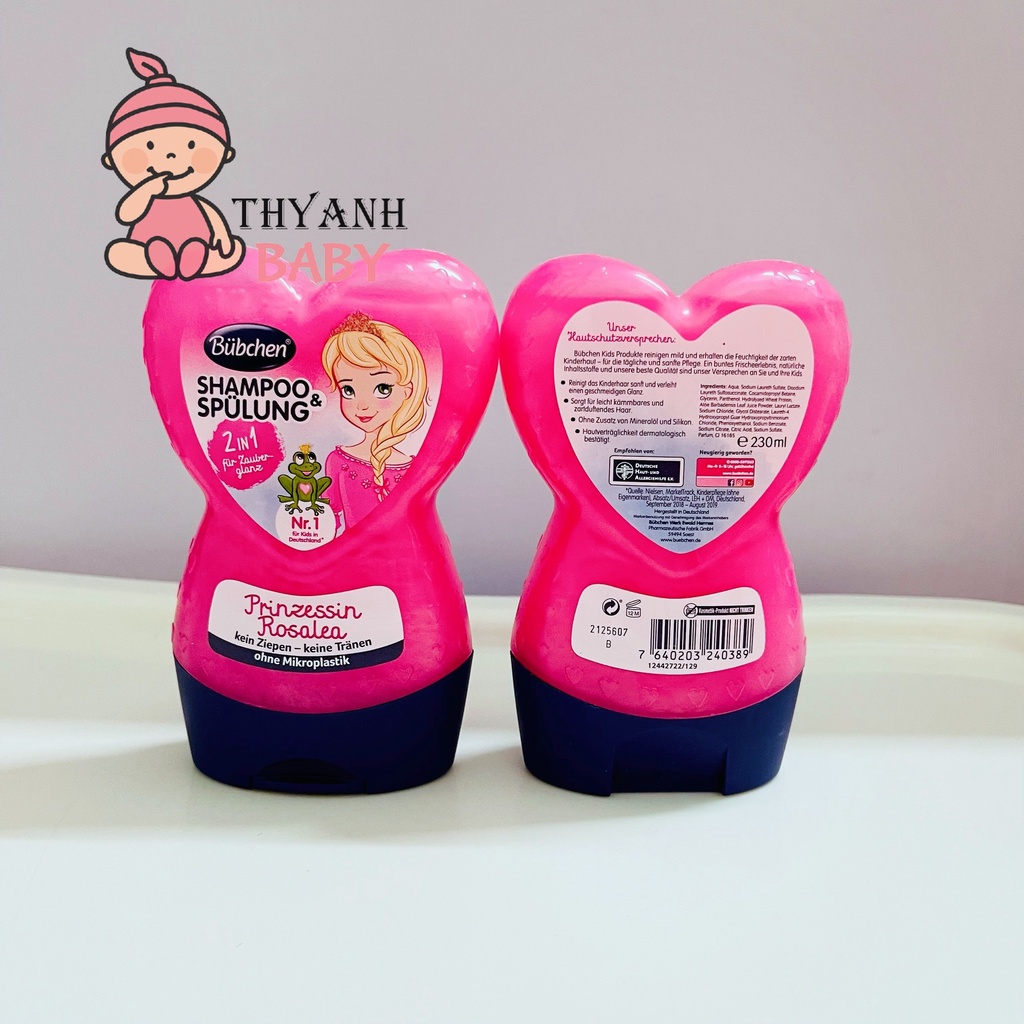 Dầu gội xả Buchen 2in1 Prinzessin Roálea 230ml Đức