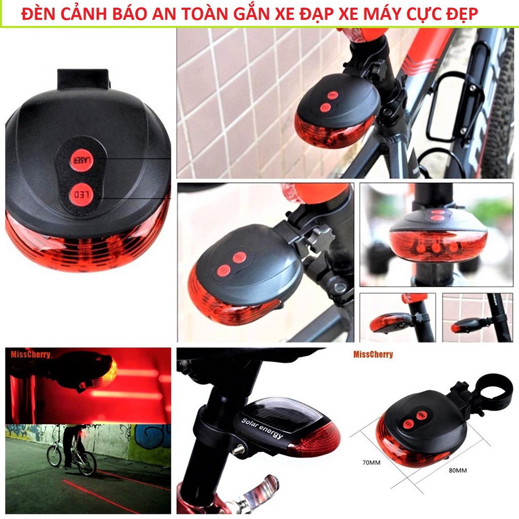 ĐÈN LAZE GẮN ĐUÔI XE ĐẠP XE MÁY CẢNH BÁO AN TOÀN CỰC CHẤT ĐẲNG CẬP LOẠI TỐT