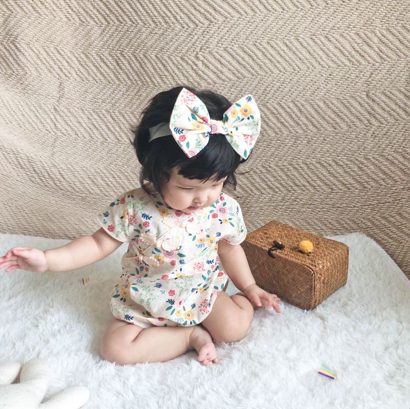 Áo liền quần Soffny họa tiết hoa xinh xắn dành cho bé gái