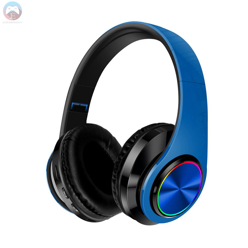 Ê BT 5.0 Wireless Headphones Foldable Adjustable Handsfree Headset 400mAh With MIC Wireless Or Wired USB-C Deep Bass Headset Compatible with Andriod iOS And Other BT Devices For All Smartphones