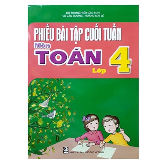 Sách - Combo Phiếu Bài Tập Cuối Tuần Lớp 4 (Toán + Tiếng Việt)