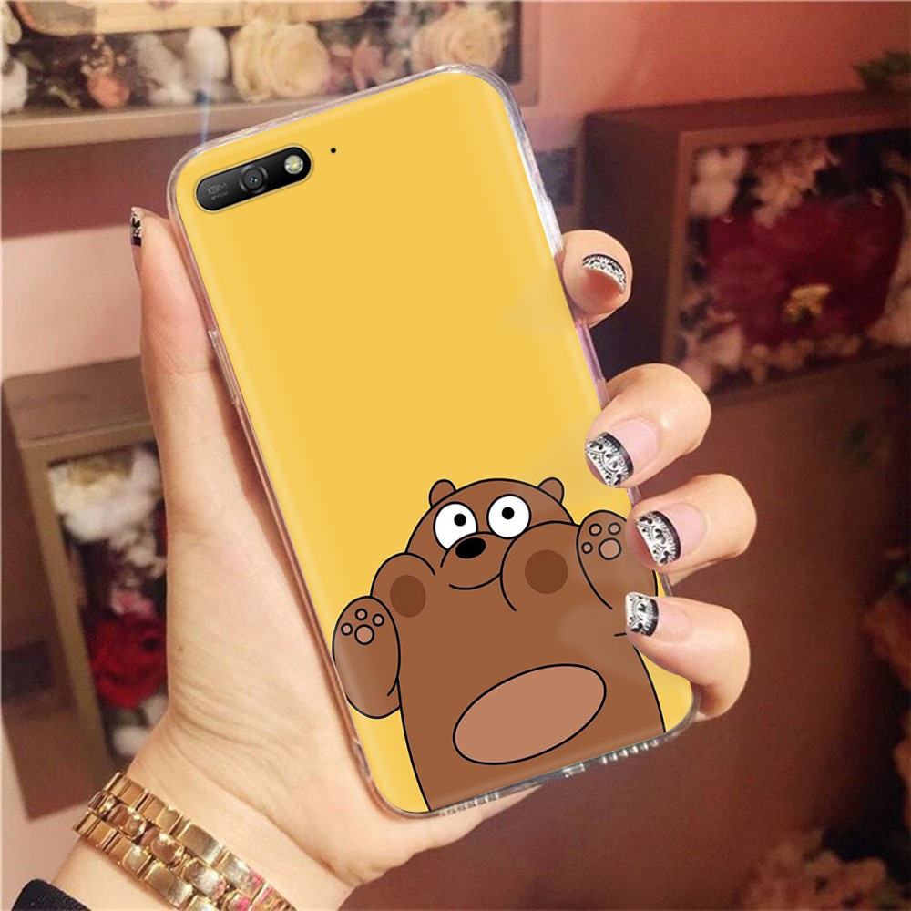 Ốp Điện Thoại Trong Suốt Họa Tiết We Bare Bears Cho Motorola Moto G5 G5S G6 G4 Play Plus At143