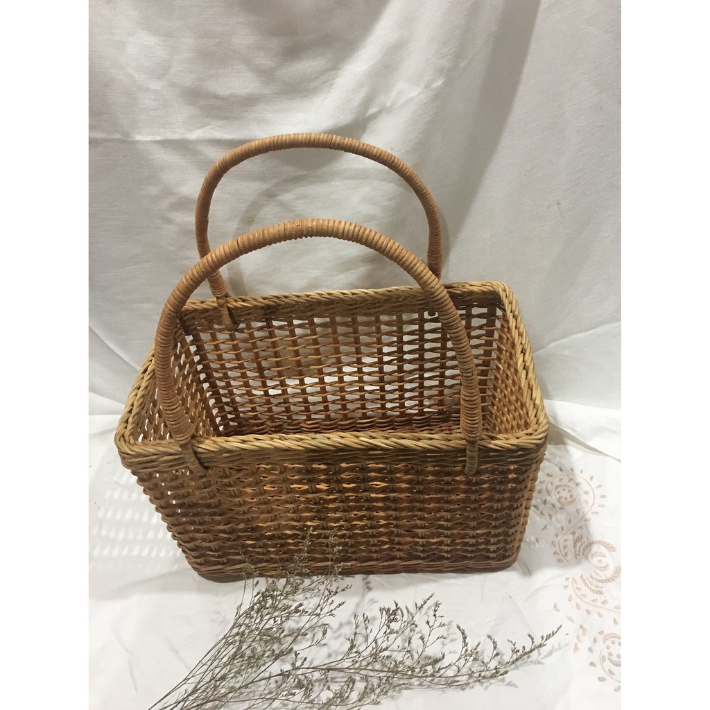 Túi mây vintage đi biển Hội An size L