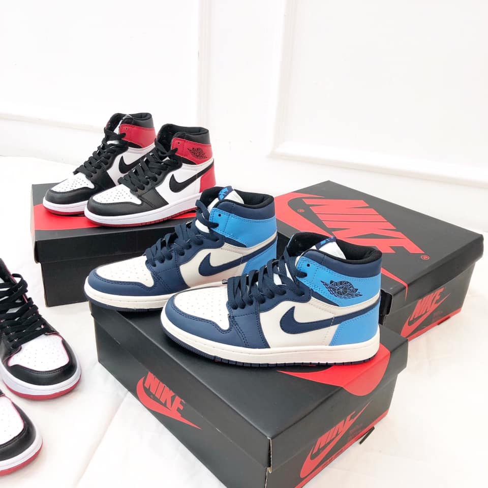 Giày thể thao NK Jo.dan cổ cao xanh dương có size nam (36-43)