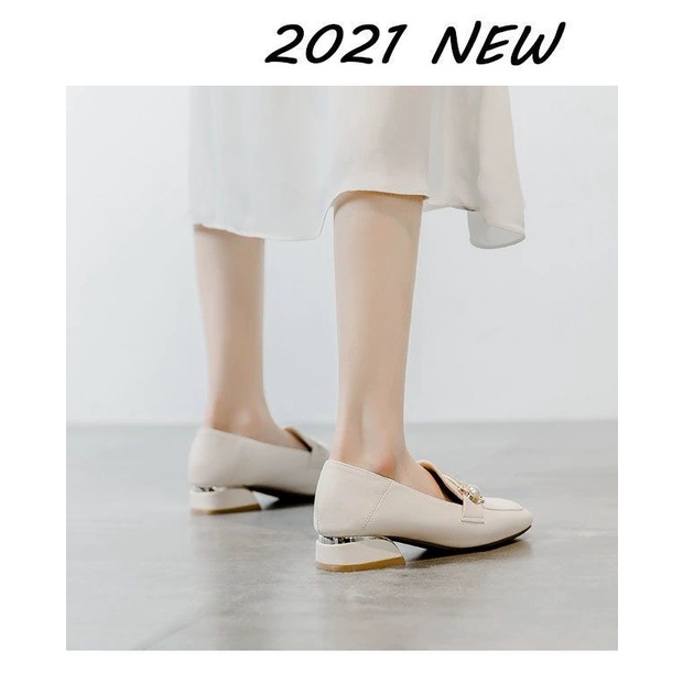 Giày Da Mềm Đế Dày Phong Cách Anh Quốc Thời Trang 2022 Cho Nữ