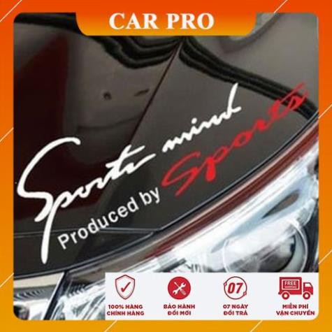 Tem dán, decal Sport mind prodeced by Sports đẳng cấp - CAR PRO