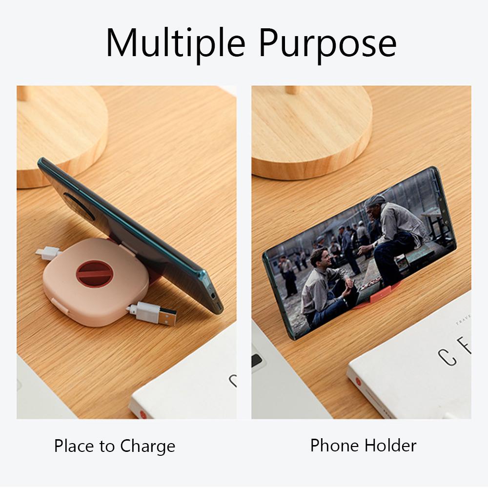 Giá Đỡ Điện Thoại / Dây Cáp / Tai Nghe Xoay Được Tiện Lợi