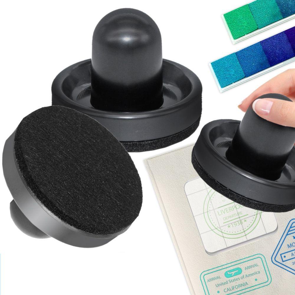 AUGUSTINA Dụng Cụ Dập Áp Suất 6x7.5cm Màu Đen ​ Con Dấu Trong Suốt Dùng Trang Trí Sổ Tay