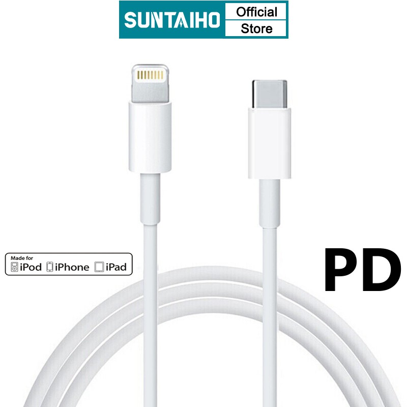 Cáp Sạc/Cốc Sạc Suntaiho Giao Diện Lightning USB Cho Ipad I6 Ix 7plus Dài 1m 1.5m 2m 3m Chất Lượng Cao