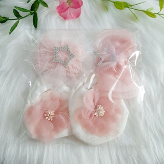 Set tất hài và băng đô cho bé
