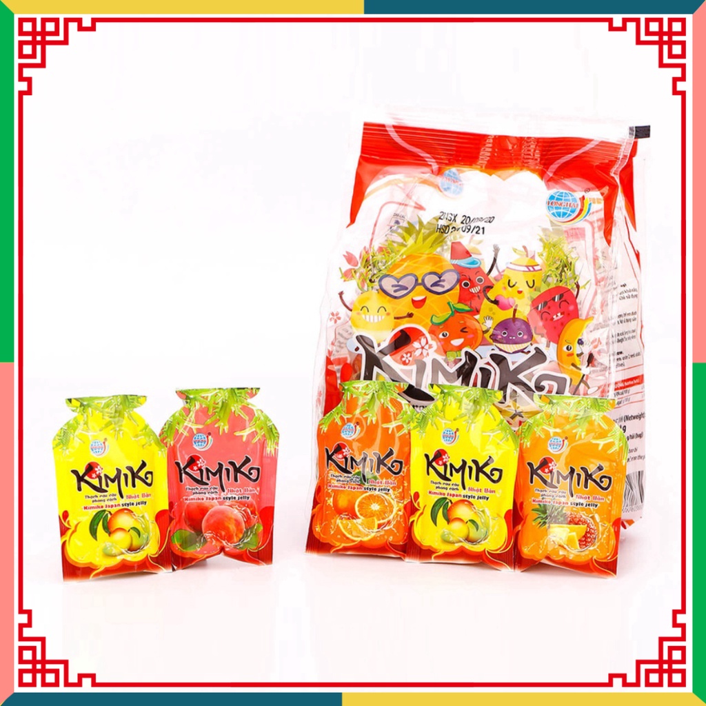 Thạch rau câu Long Hải phong thái Japan KIMIKO túi 450 g