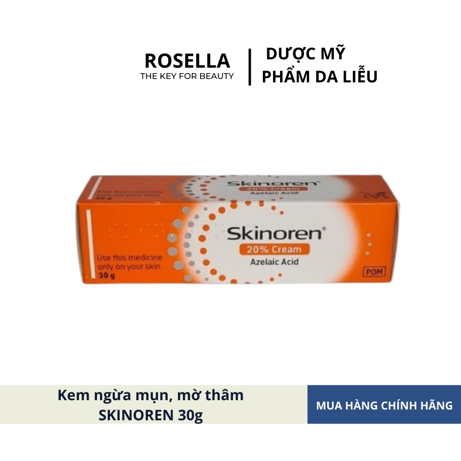 Kem ngừa mụn, mờ thâm SKINOREN 30g