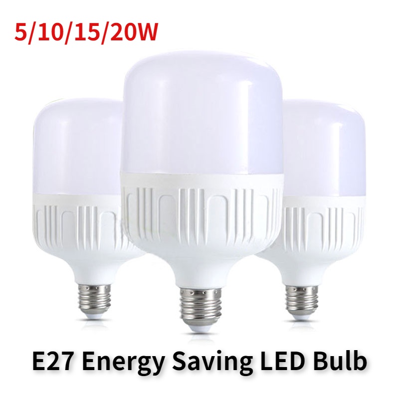 Bóng Đèn LED E27 5/10/15/20W Tiết Kiệm Năng Lượng