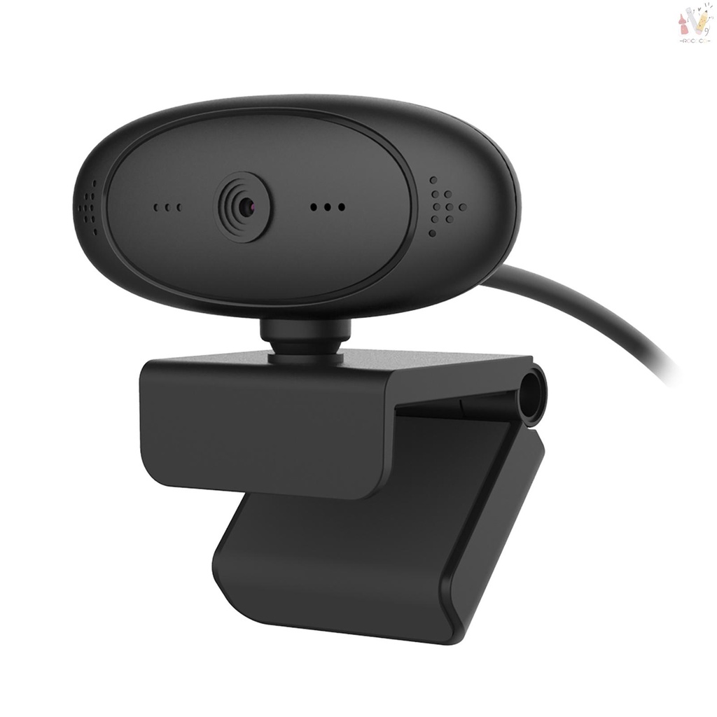 Webcam 1080p Hd 2 Mega Pixel Xoay 360 Độ Tự Động Lấy Nét Kèm Micro Cho Máy Tính