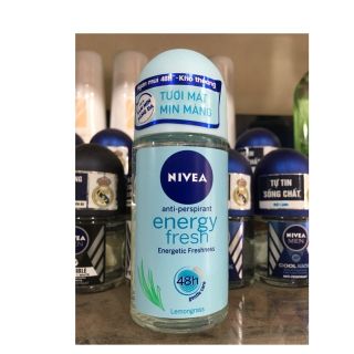Lăn khử mùi Nivea Fresh Energy 50ml- Tươi mát mịn màng