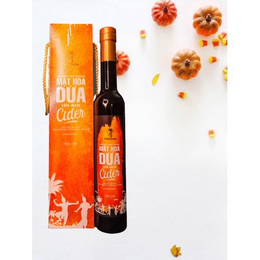 Cider Mật Hoa Dừa sokfarm Lên Men tự nhiên 375ml/ Chai