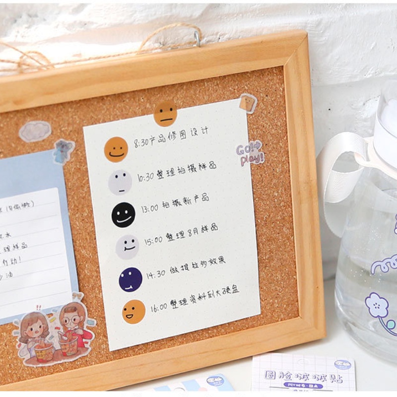 【MEET】 Mục nhập một tờ Tirado mặt tròn Bobo sáng tạo biểu tượng cảm xúc dễ thương nhãn dán chống thấm nước trang trí mô hình nhỏ nhãn dán tài khoản tay nhãn dán tài khoản tay