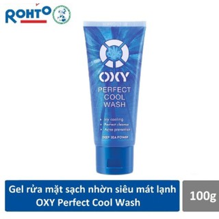 Kem sữa rửa mặt Oxy Perfect cool wash sạch mụn, ngừa mụn, mát lạnh, sạch nhờn