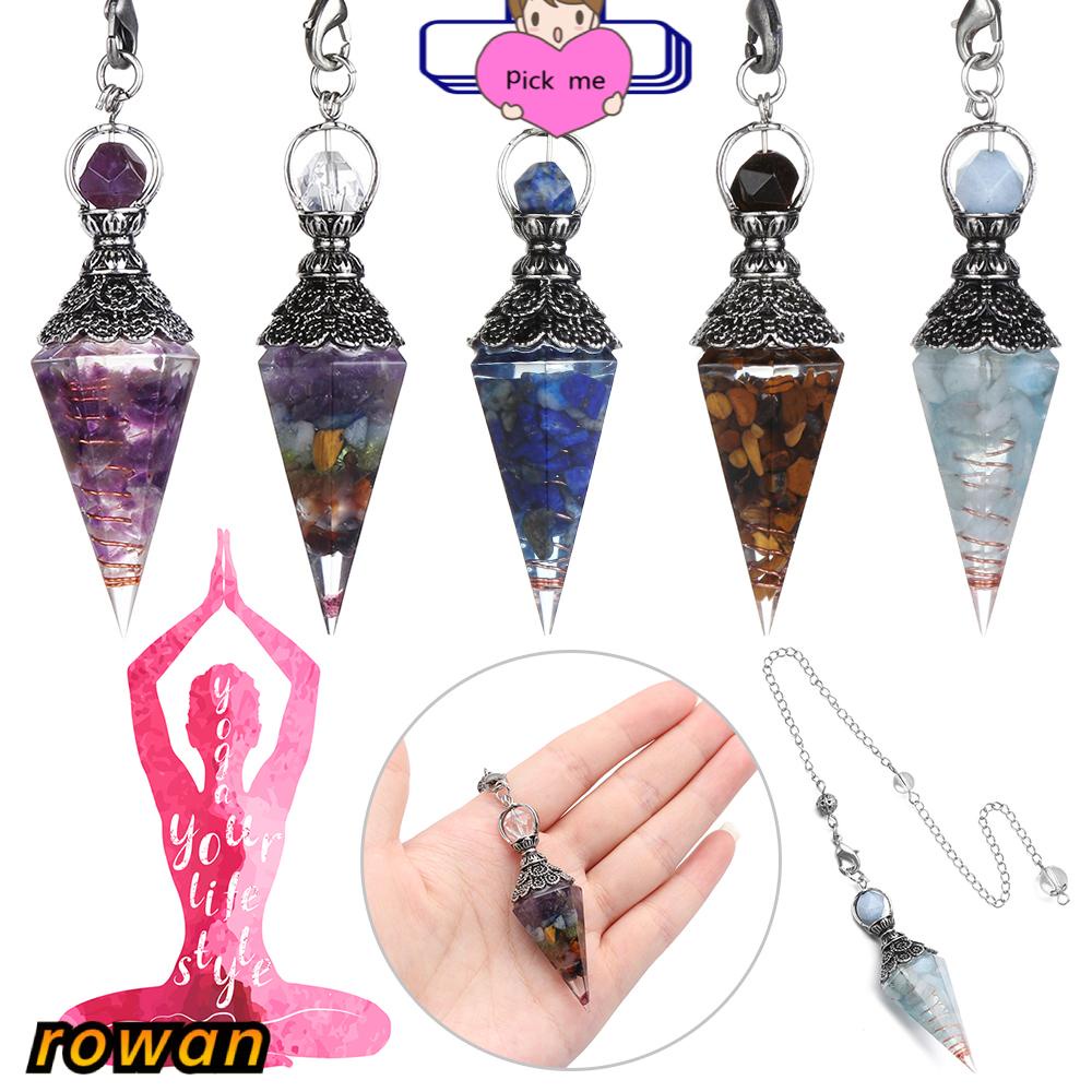 Con lắc mặt hạt đá luân xa hình lục giác độc đáo thời trang giúp cải thiện sức khỏe