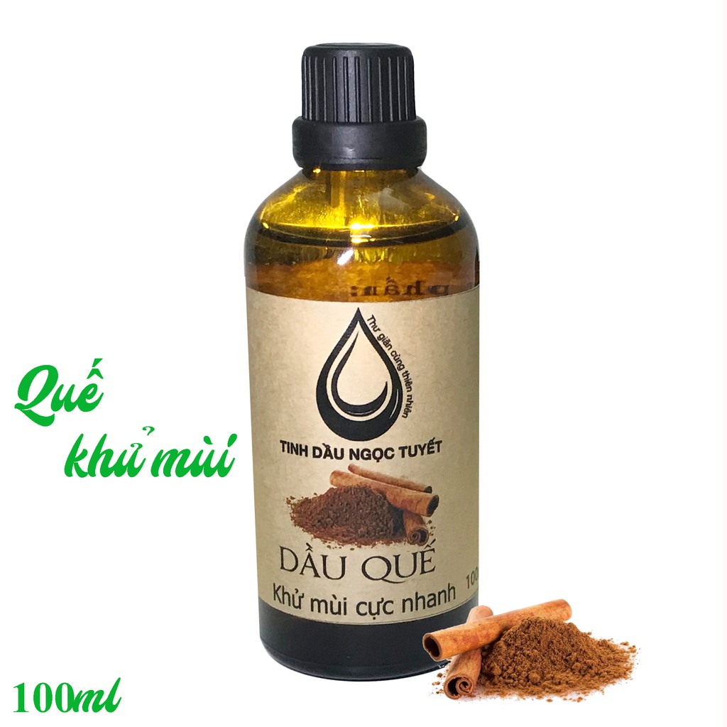 [Hàm lượng 90%] Tinh dầu quế nguyên chất Ngọc Tuyết 200ml - khử mùi, lưu thông máu