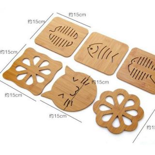 Miếng lót nồi bằng gỗ chống nóng