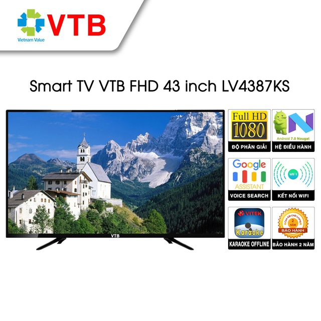 Smart Tivi Karaoke VTB 43inchs LV4387KS