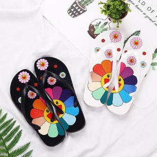 Dép lê họa tiết hình bông hoa đáng yêu thời trang hè cho nữ
