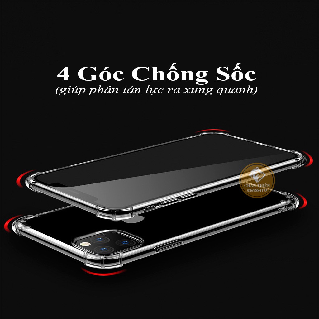 Ốp Iphone Chống Sốc Dẻo Trong Suốt Cho các dòng iphone Từ 6/6s/7/8/8Plus Đến 11 Promax/ 12 Promax Dày 1.5mm