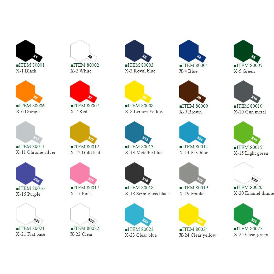 Sơn Acrylic Màu  Tamiya Gốc Nước Tamiya Paint 10ml chính hãng