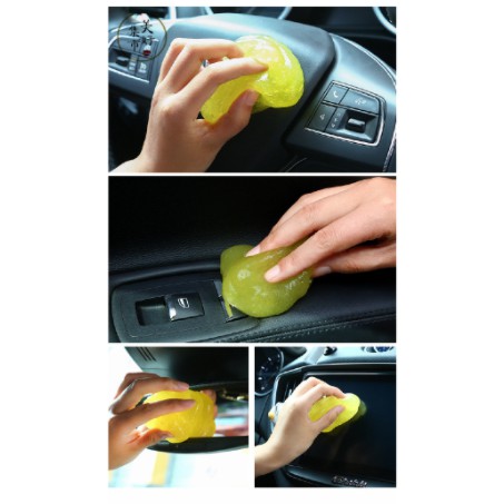 Keo Gel Silicon Dẻo hút bụi Vệ Sinh nội thất cửa gió cần số xe hơi ô tô táp lô vô lăng tay nắm cửa