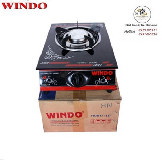 Bếp gas đơn hồng ngoại Windo mặt kiếng cường lực - giao (hoa văn ngẫu nhiên) - Hàng chính hãng - WD-117A