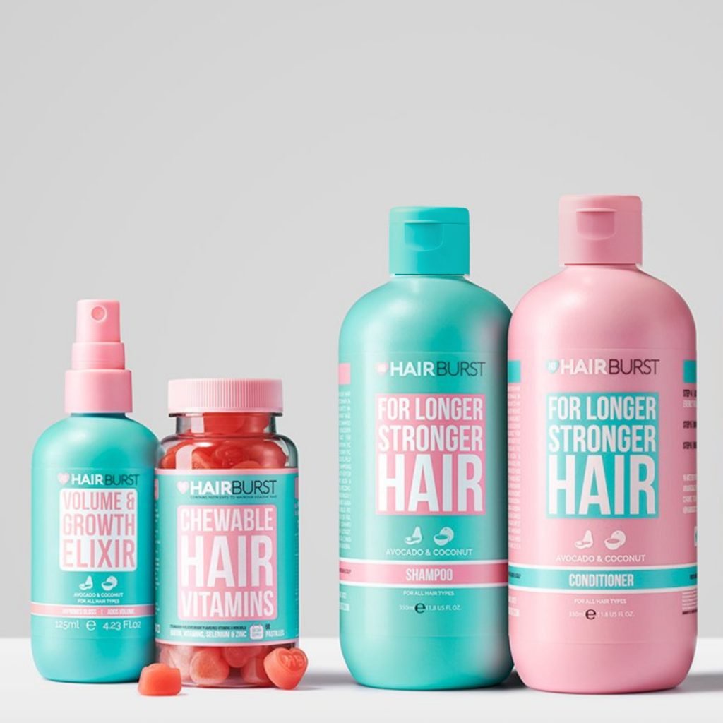 Kẹo dẻo vitamin chăm sóc hỗ trợ mọc tóc HairBurst Chewable Hair Vitamins 60 viên