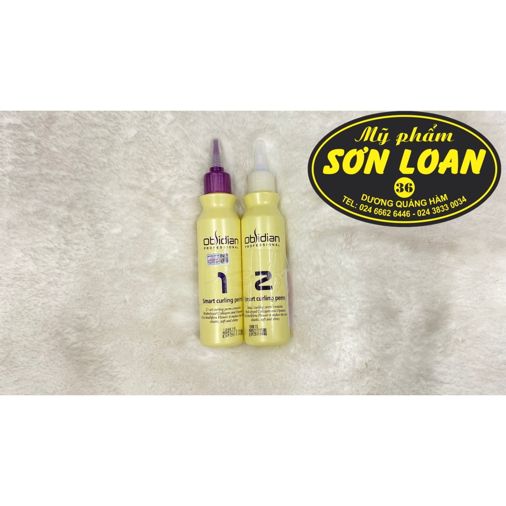 Thuốc uốn tóc obsidian 3D Hàn Quốc căng bóng mềm mượt 120ml x2