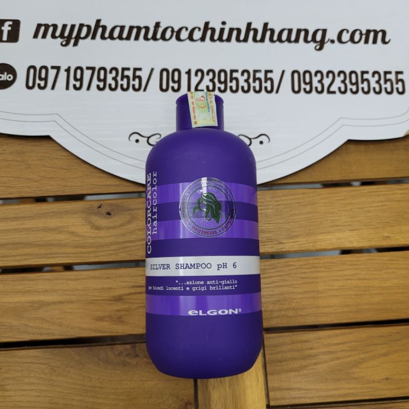 DẦU GỘI XẢ KHỬ ÁNH VÀNG CHO TÓC BẠCH KIM ELGON 300ML