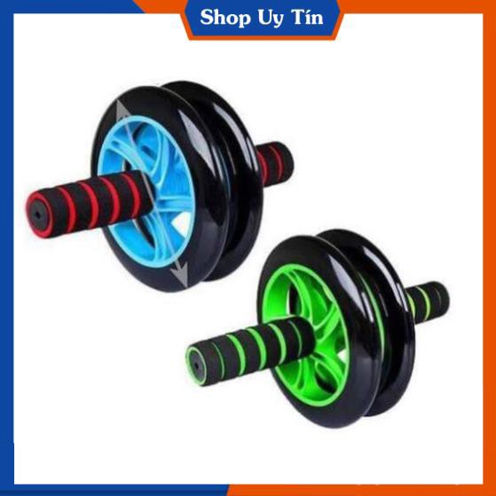 Con Lăn 2 Bánh Tập Cơ Bụng AB Whell (Đen ) Tặng Kèm Thảm Lót