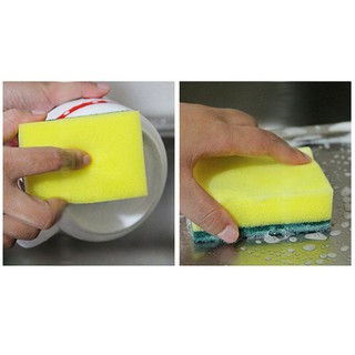 Miếng Rửa Bát Kiêm Cọ Xoong Xanh