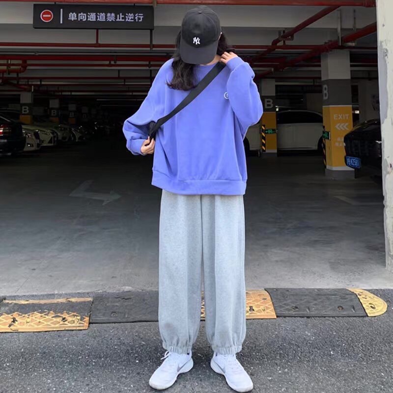 Quần Jogger ống túm SIMPLE Ulzzang - Quần ống rộng bo gấu Unisex Nam Nữ