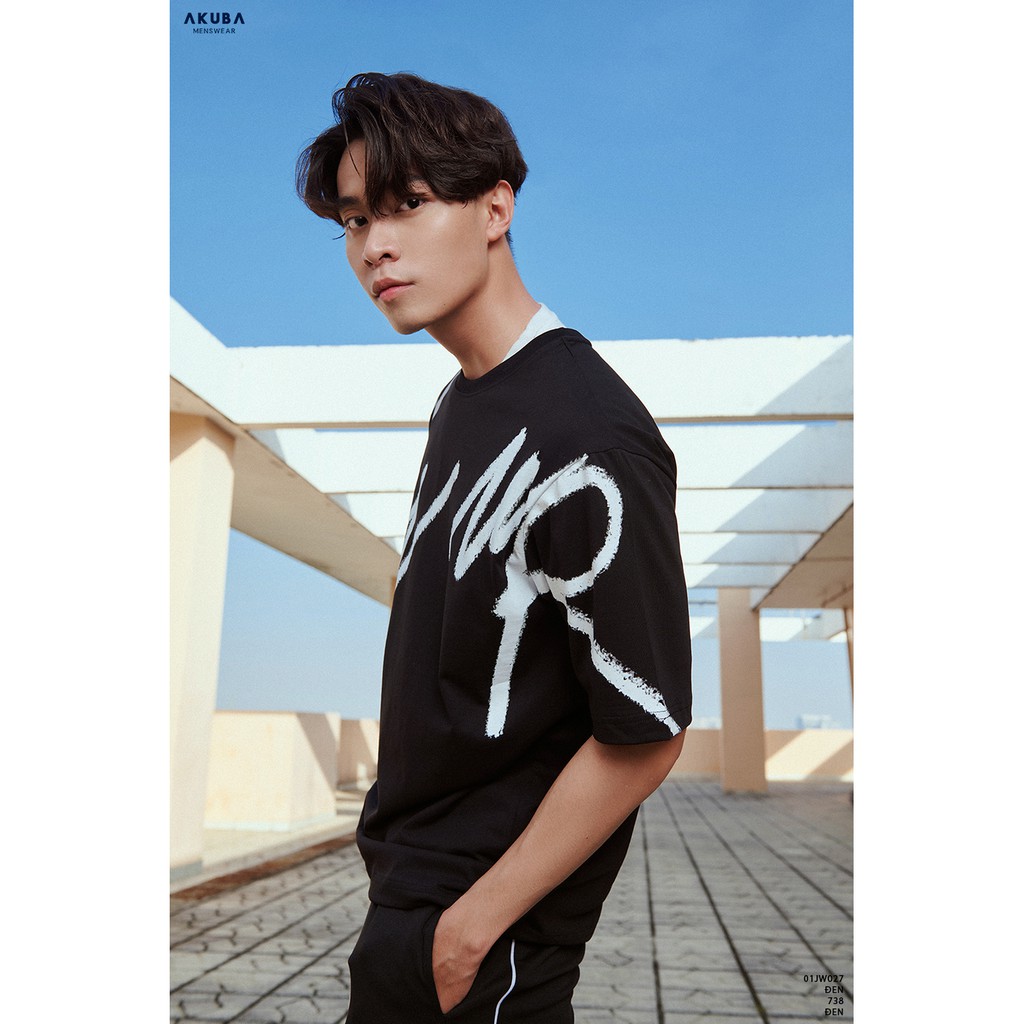 Áo Thun Nam Oversize Tay Ngắn AKUBA | 01JW027 | BigBuy360 - bigbuy360.vn